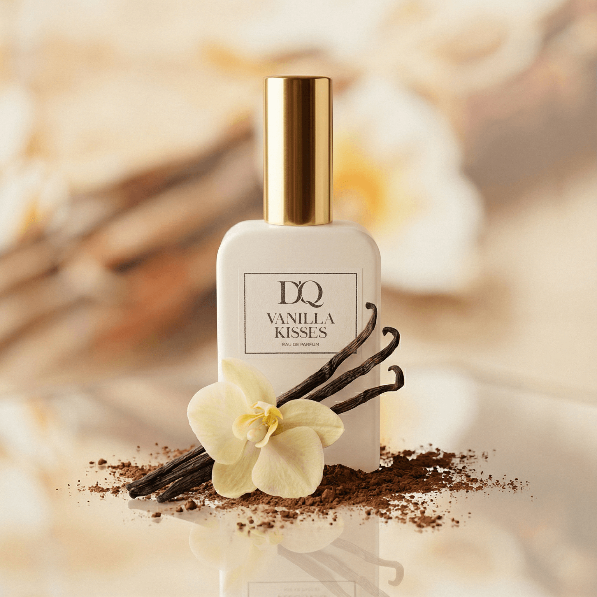 VANILLA KISSES - warm vanilla gourmand scent with cocoa & rum