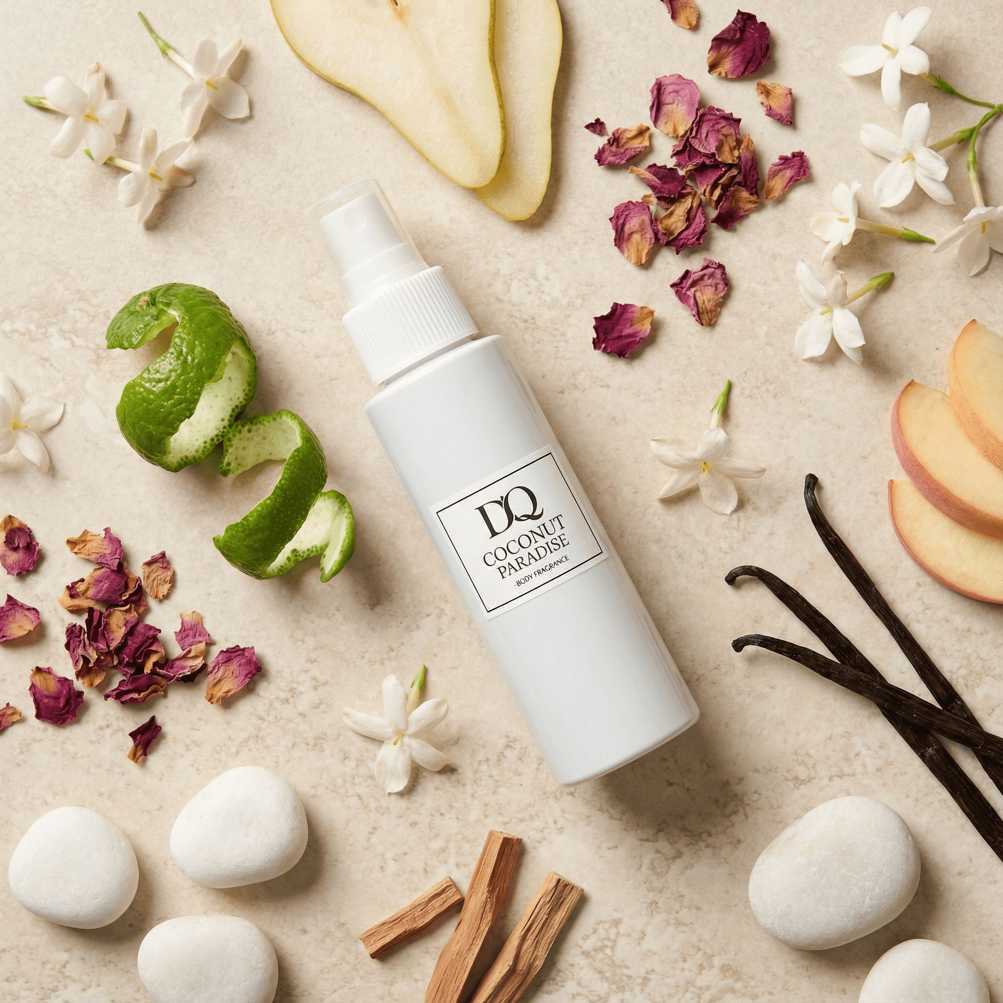 D'QAR Körperspray COCONUT PARADISE BODY FRAGRANCE