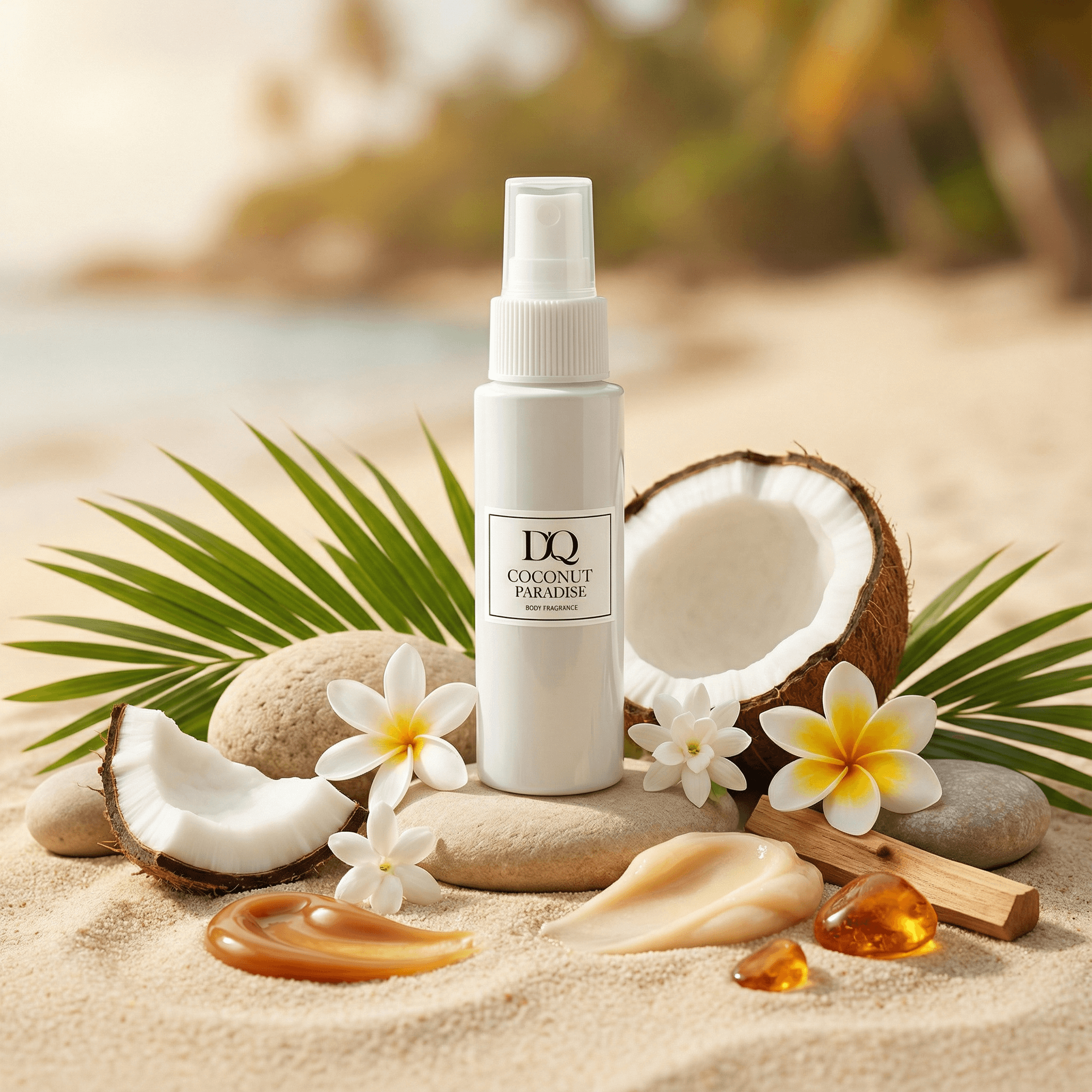 D'QAR Körperspray COCONUT PARADISE BODY FRAGRANCE