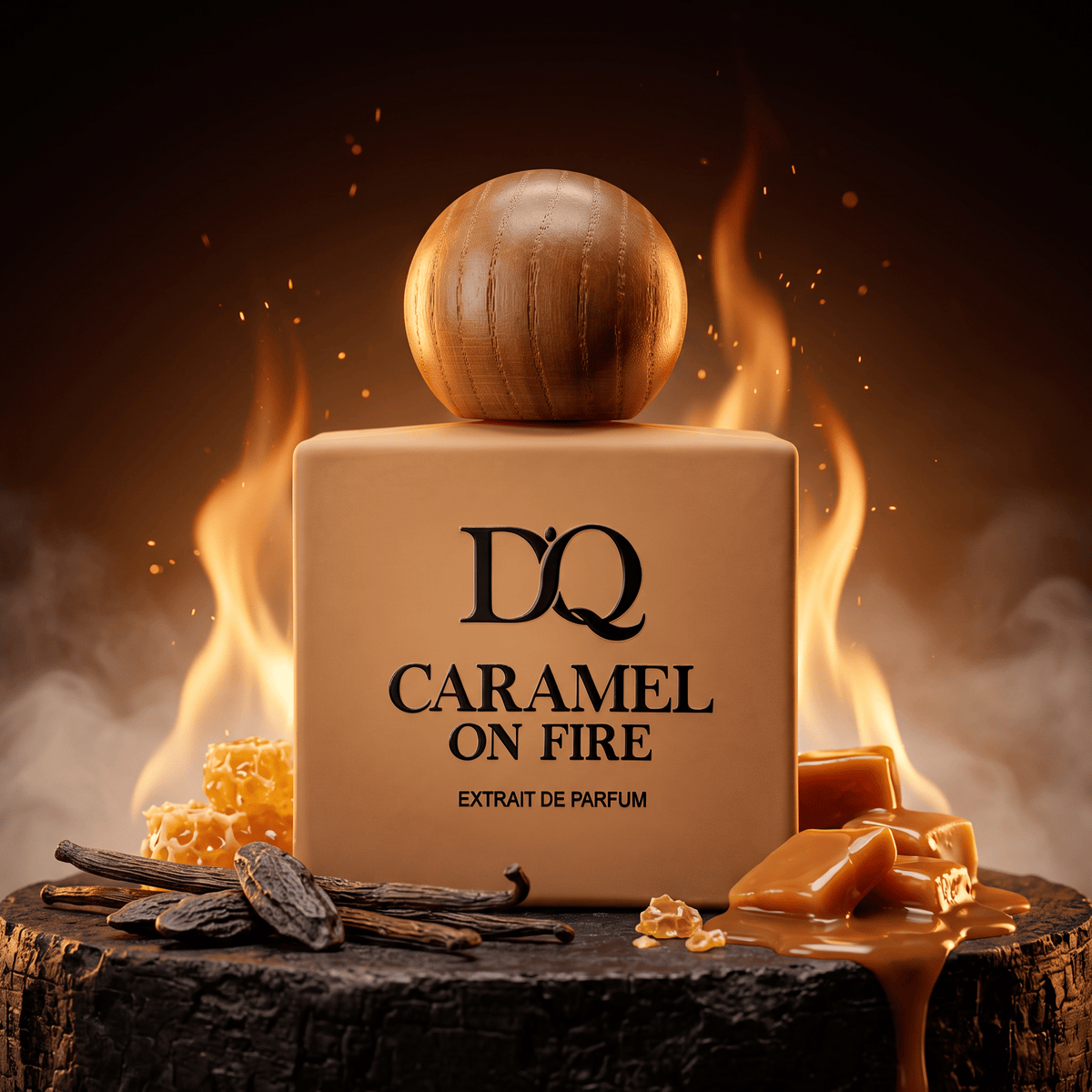 D'QAR Parfüm Extrait de Parfum 50 ml CARAMEL ON FIRE