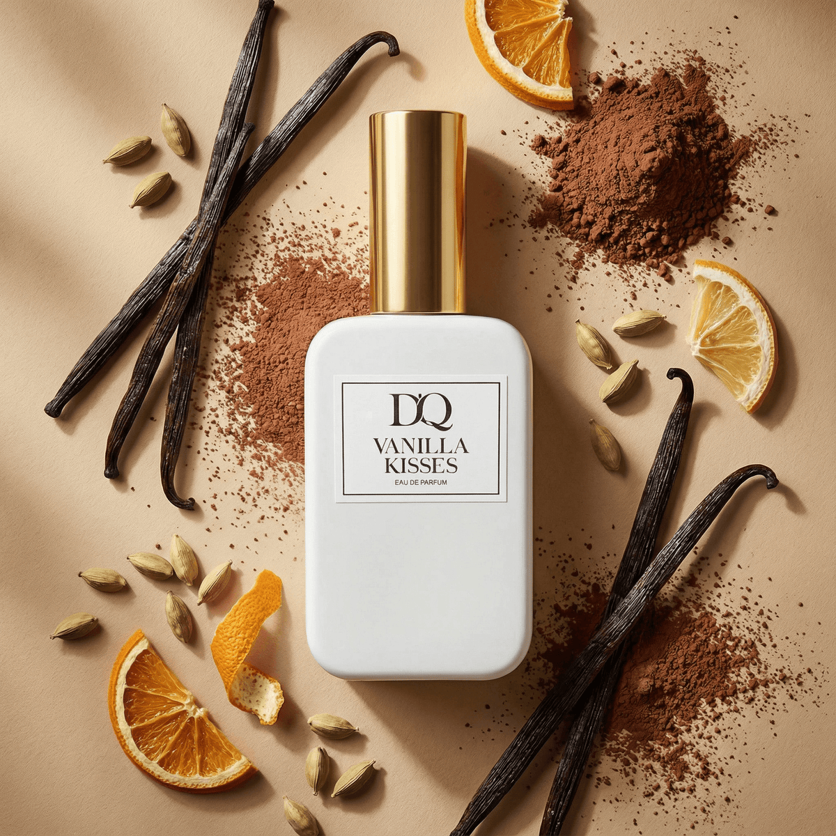 VANILLA KISSES - warm vanilla gourmand scent with cocoa & rum